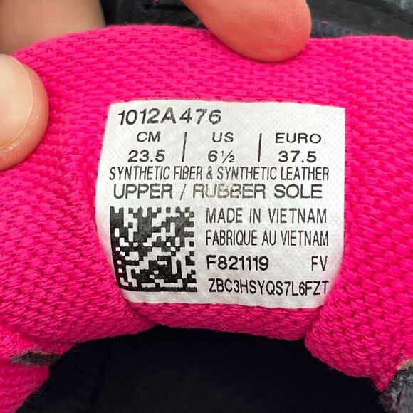 ASICS Womens Running Shoes 6.5 Black Pink Gel-Venture 7 Trail Arhletic Sneakers - Picture 7 of 15